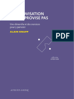 L Improvisation Ne S Improvise Pas - Alain Knapp