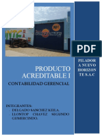 Producto Acreditable I - Contabilidad Gerencial