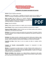 Glosario de Terminos Utilizados en Bases de Datos