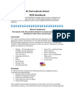 ECE Handbook: St. Paul Lutheran School