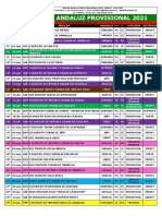 Calendario Andaluz Provisional 2021