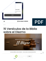 15 Versículos de La Biblia Sobre El Diezmo - Textos Bíblicos