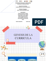 Genesis de La Curricula