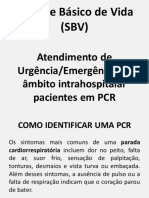 Suporte Básico de Vida (SBV) : Atendimento de Urgência/Emergência No Âmbito Intrahospitalar Pacientes em PCR