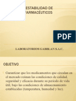 Estudios de Estabilidad de Productos Farmacéuticos: Laboratorios Gabblan S.A.C