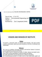 Year & Sem - IV & VII Subject - Environmental Engineering and Disaster Management Chapter - 2 Presented by - Prof. Omprakash Netula