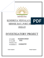 Investigatory Project: Kendriya Vidyalaya No-2 Minnie Bay, Port Blair 2022-23