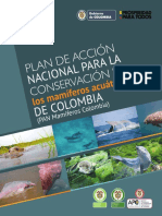 Plan de Acción Nacional para La Conservación de Los Mamíferos Acuáticos de Colombia