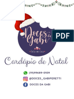 Cardápio de Natal 2022