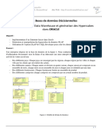 Oracle: Bases de Données Décisionnelles: Implémentation Des Data Warehouse Et Génération Des Hypercubes Dans ORACLE