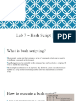 Lab 7 - Bash Script