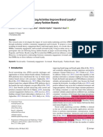 Do Social Media Marketing Activities Improve Brand Loyalty? An Empirical Study On Luxury Fashion Brands