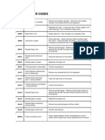 Tranax Cross Error Codesheet