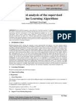 A Detailed Analysis of The Supervised Machine Learning Algorithms