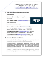 ECON 1001 Introduccion A La Economia Colombiana 2020 20 Mauricio Cardenas y Luis Fernando Mejia