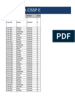 CISSP Preparation Schedule