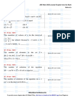 Trigonometric Equations - JEE Main 2022 Chapter Wise Questions by MathonGo