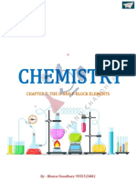 The D and F Block Elements