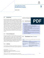 Local Anesthesia in Oral and Maxillofacial Surgery