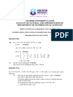 MTH 112 Memo For Cat 1