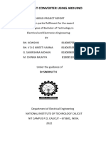 BOOST CONVERTER USING ARDUINO FINAL EVALUATION Finanl Draft