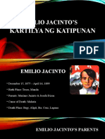 Emilio Jacintos Kartilya NG Katipunan