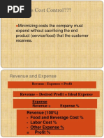 Cost Control Inventory and Pricing Formulas