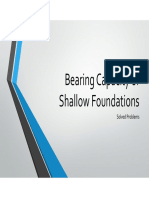 Bearing Capacity of Shallow Foundations: Solved Problems