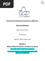 Módulo I Segunda Parte Módulo Materiales Cerámicos y Química