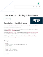 CSS Layout - Inline-Block