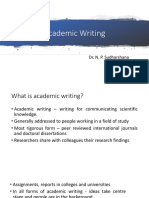 Academic Writing Higher Education