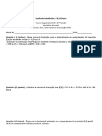 Avaliação Substitutiva - Estradas