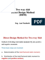 Two Way Slab Direct Design Method (DDM) : Eng - Loai Tarabulsi