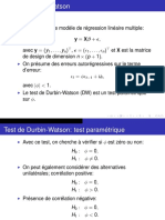 Cours ST T 3220 Test Durbin Watson