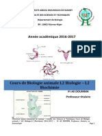 Cours L2 Biologie Animale 2017