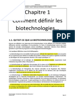 Chapter 1 Des Définitions en Biotechnologie