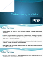 3.sales Variance Analysis