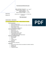 Plan Nutricional 06 de Enero de 2021