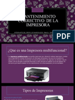 Mantenimiento de Impresora