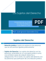 Sujetos Del Derecho - UDLA