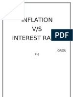 Inflation V/S Interest Rates: Grou P6