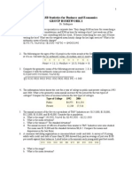 ECO 213B Statistics For Business and Economics Group Homework 2