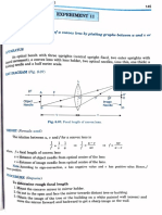 Focal Length of Convex Lens by Plotting The Graph Between U and V