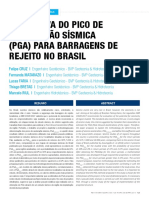 Estimativa Do Pico de Aceleração Sísmica (Pga) para Barragens Brasileiras