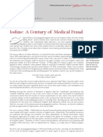 Iodine: A Century of Medical Fraud: D. Th. D. Gerson Therapist Adv. Dip. Nat