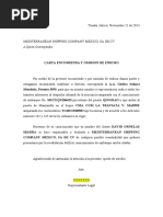 Carta Encomienda FORMATO LIBRE MSC