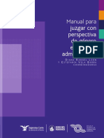 Manual para Juzgar Con Perspectiva de Género Administrativa