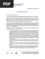 Comunicado de Preconflicto de ATSS