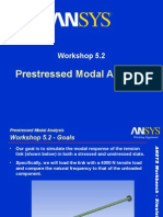 Prestressed Modal Analysis: Workshop 5.2