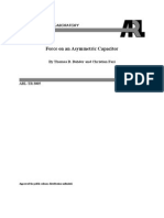 Force On An Asymmetric Capacitor: by Thomas B. Bahder and Christian Fazi